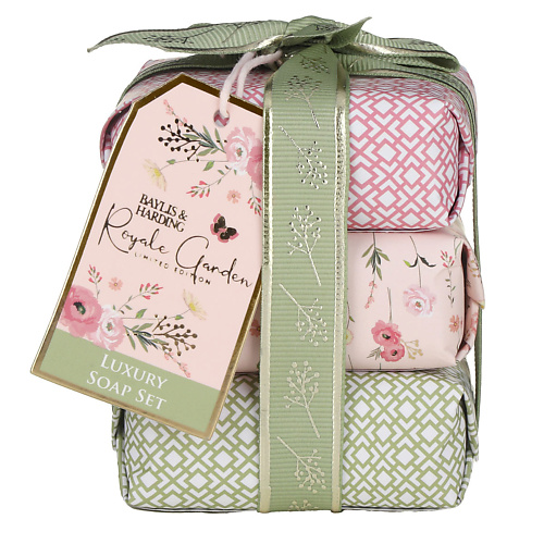 BAYLIS&HARDING BAYLIS & HARDING Кусковое мыло в подарочной упаковке Royale Garden Rose, Poppy & Vanilla 1 #1