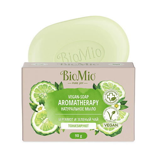 BIO MIO Натуральное мыло "Бергамот и Зелёный чай" Vegan-Soap Aromatherapy #1
