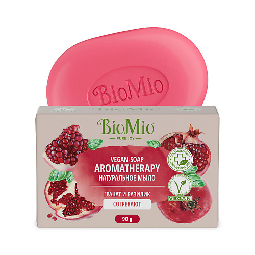 BIO MIO Натуральное мыло "Гранат и Базилик" Vegan-Soap Aromatherapy #1