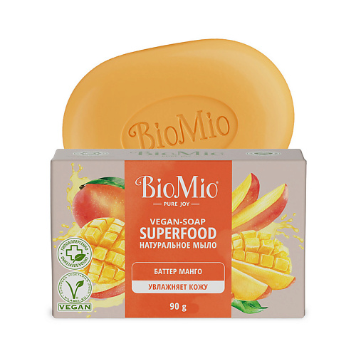 BIO MIO Натуральное мыло с баттером манго Vegan-Soap Superfood #1