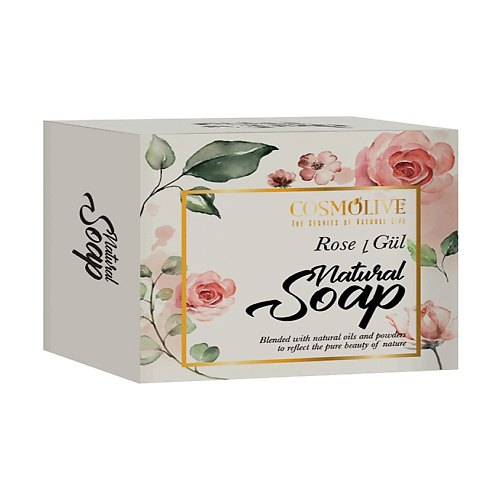 COSMOLIVE Мыло натуральное розовое rose natural soap 125 #1