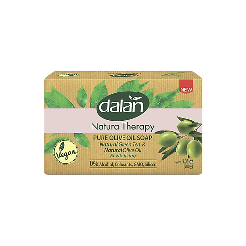 DALAN Мыло кусковое Natura Therapy "Зелёный Чай и Оливковое Масло" 200 #1