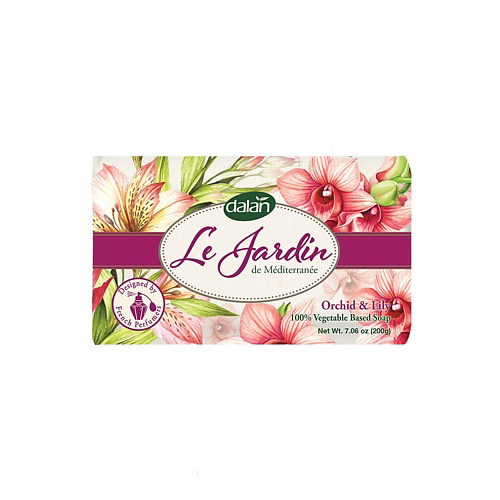 DALAN Мыло твердое парфюмированное Орхидея и лилия, Le Jardin 200 #1