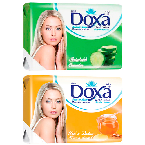 DOXA Мыло туалетное BEAUTY SOAP Мед, Огурец #1