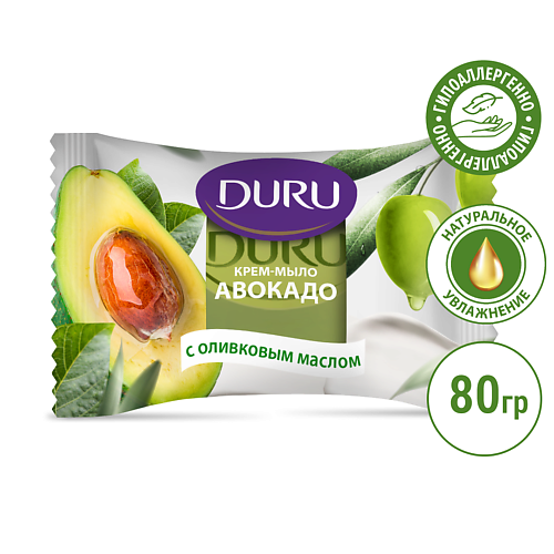 DURU Туалетное крем-мыло Авокадо с оливковым маслом 80 #1