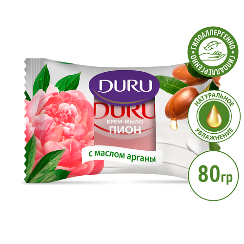 DURU Туалетное крем-мыло Пион с маслом арганы 80 #1
