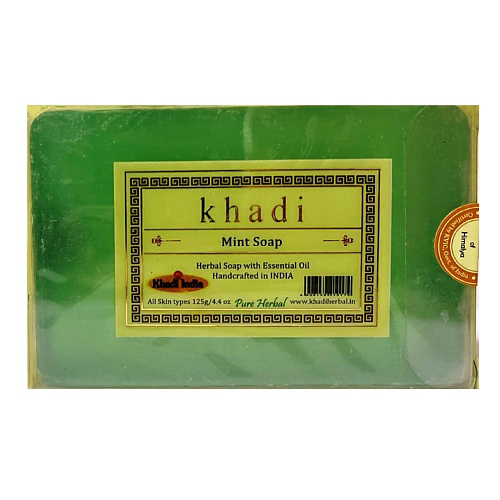 KHADI Натуральное очищающее мыло Мята #1