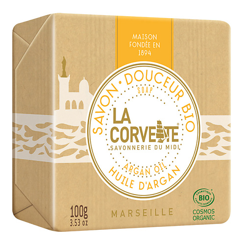 LA CORVETTE Мыло органическое для лица и тела Масло арганы Marseille Argan Oil Soap #1