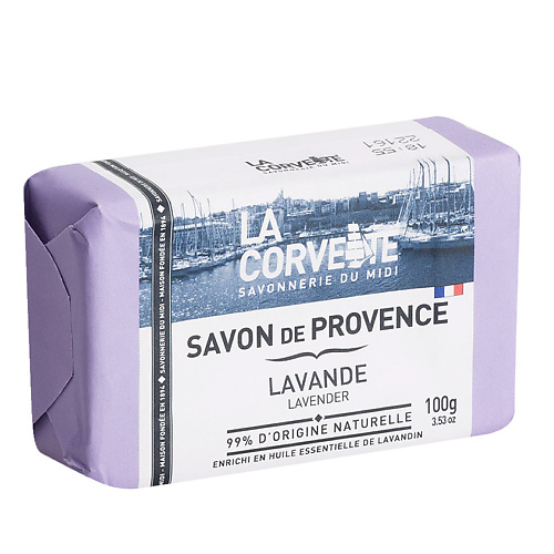 LA CORVETTE Мыло туалетное прованское для тела Лаванда Savon de Provence Lavender #1