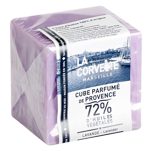 LA CORVETTE Мыло туалетное прованское для тела Лаванда в кубе Cube Parfume de Provence Lavender #1