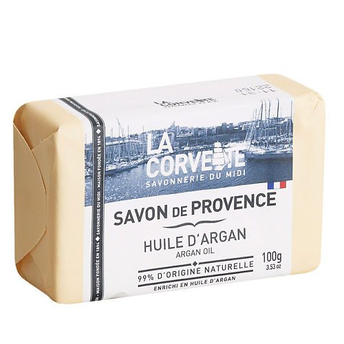 LA CORVETTE Мыло туалетное прованское для тела Масло арганы Savon de Provence Argan Oil #1