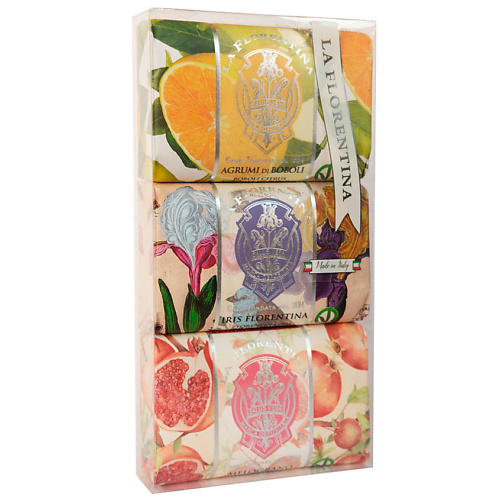 LA FLORENTINA Набор мыла (Citrus, Florentina Iris, Pomegranate. Цитрус, Ирис, Гранат) 600 #1