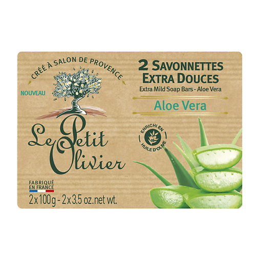 LE PETIT OLIVIER Мыло экстра нежное Алоэ Вера Aloe Vera Soap #1