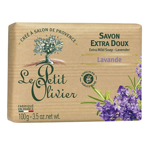 LE PETIT OLIVIER Мыло экстра нежное питательное Лаванда Lavender Soap #1