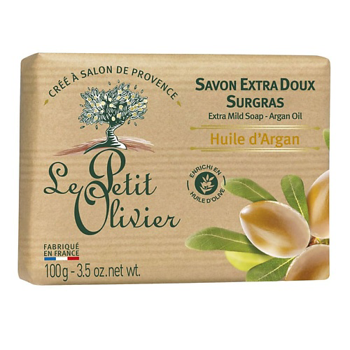 LE PETIT OLIVIER Мыло экстра нежное питательное с маслом Арганы Argan Oil Soap #1