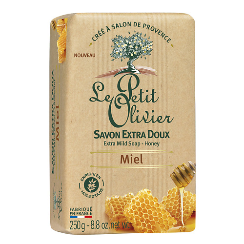 LE PETIT OLIVIER Мыло нежное питательное с ароматом Мёда Miel Extra Mild Soap #1