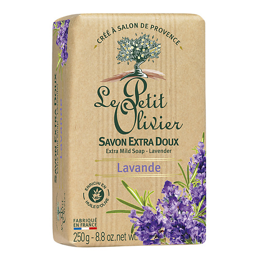 LE PETIT OLIVIER Мыло нежное Лаванда Lavande Extra Mild Soap #1