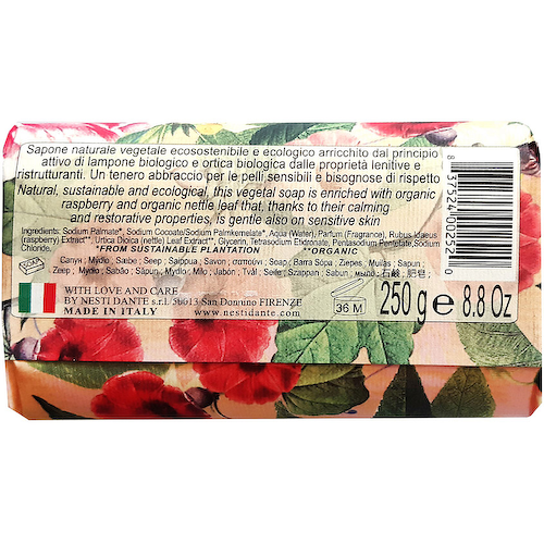 NESTI DANTE Мыло Bio Natura Wild Raspberry & Nettle #1