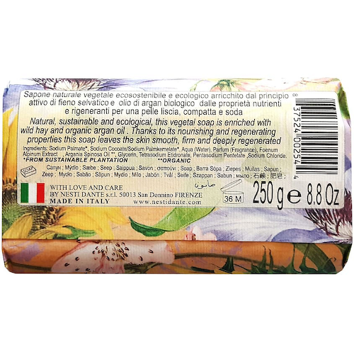 NESTI DANTE Мыло Bio Natura Argain Oil & Wild Hay #1
