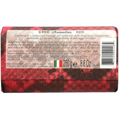 NESTI DANTE Мыло Chic Animalier Red #1
