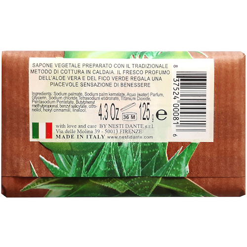 NESTI DANTE Мыло Marsiglia In Fiore Fig & Aloe #1
