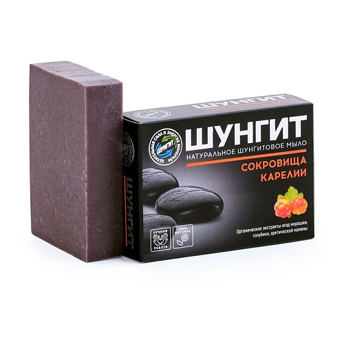 ПРИРОДНАЯ АПТЕКА ШУНГИТ Шунгитовое мыло Сокровища Карелии 100 #1