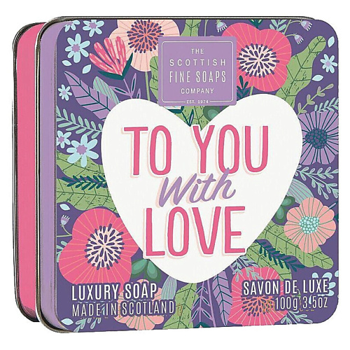 SCOTTISH FINE SOAPS Мыло в декоративной мыльнице To You with Love Soap In A Tin 100 #1