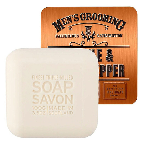 SCOTTISH FINE SOAPS Мыло в декоративной мыльнице Thistle & Black Pepper In A Tin 100 #1