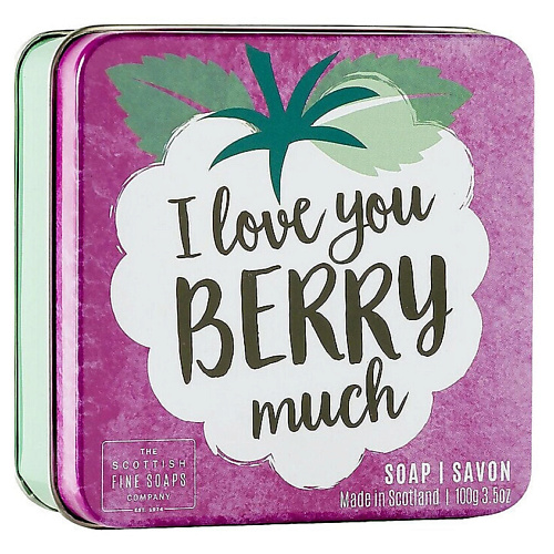 SCOTTISH FINE SOAPS Мыло в декоративной мыльнице I Love You Berry Much 100 #1