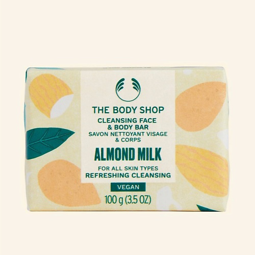 THE BODY SHOP Деликатное мыло Almond Milk для сухой кожи лица и тела с миндальным молочком 100 #1