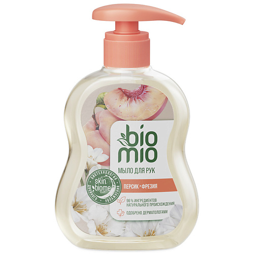 BIO MIO Натуральное жидкое мыло с маслом персика Superfood Aromatherapy 300 #1