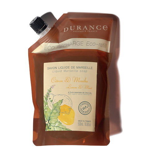 DURANCE Марсельское мыло сменный блок Лимон и мята Lemon & Mint 500 #1
