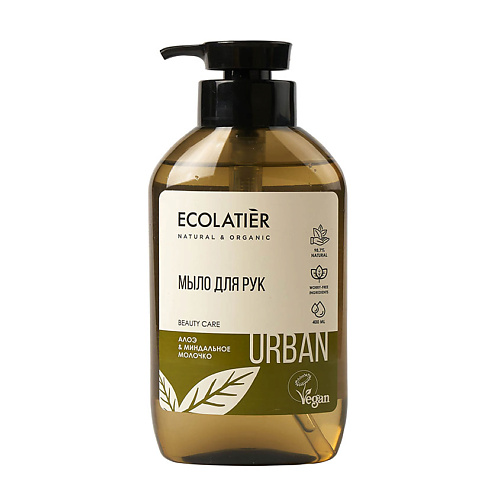 ECOLATIER Жидкое мыло для рук алоэ & миндальное молочко 400 #1