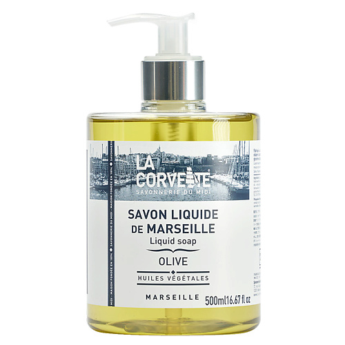 LA CORVETTE Мыло жидкое из Марселя для тела Олива Marseille Olive Liquid Soap 500 #1