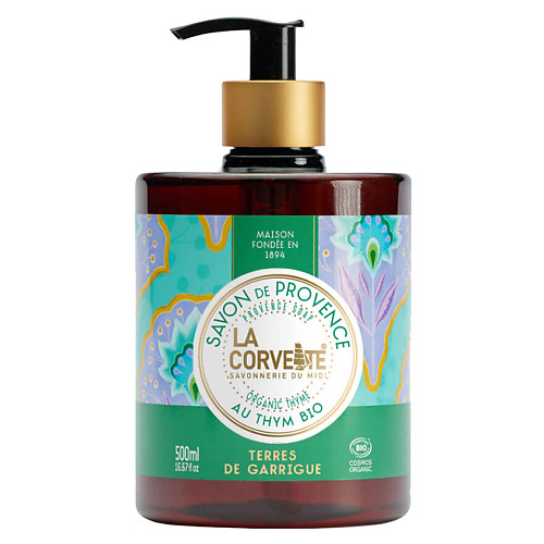 LA CORVETTE Мыло жидкое органическое Гарригские земли Organic Thyme Provence Soap 500 #1