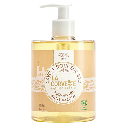 LA CORVETTE Мыло жидкое органическое Гипоаллергенное Douceur Bio Liquid Soap 500 #1