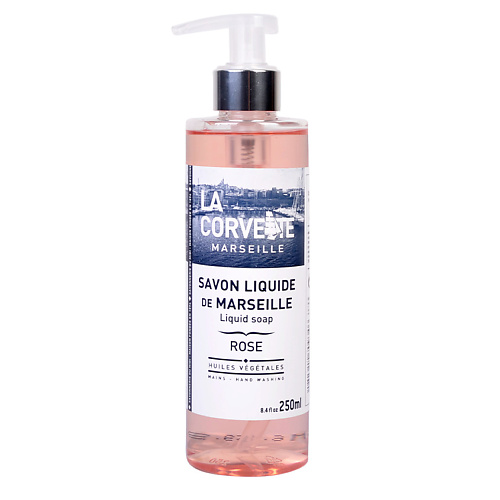 LA CORVETTE Натуральное жидкое мыло для тела и рук Роза Savon Liquide de Marseille Rose 250 #1