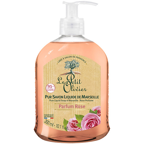 LE PETIT OLIVIER Мыло марсельское жидкое Роза Parfum Rose Liquid Soap 300 #1