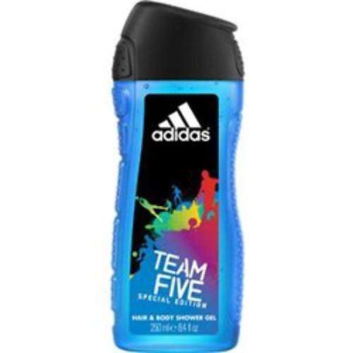 ADIDAS Гель для душа, шампунь и гель для умывания для мужчин Team Five 250 #1