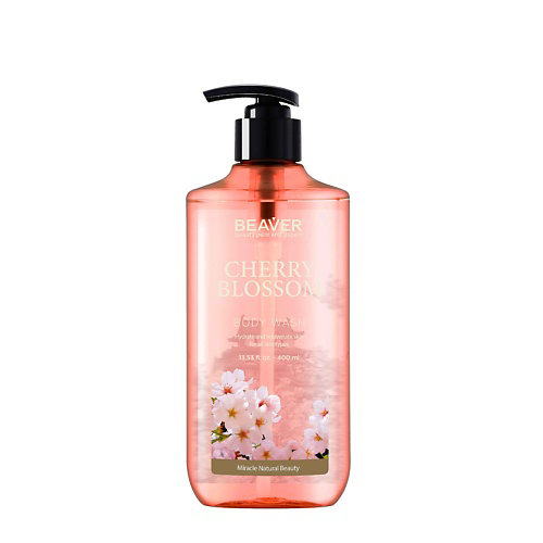 BEAVER Гель для душа увлажняющий Cherry Blossom с экстрактом цветка Вишни 400 #1