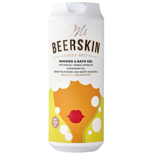 BEERSKIN Гель для душа с пивными экстрактами, расслабляющий Ms Beerskin Chill Out Shower&Bath Gel 440 #1
