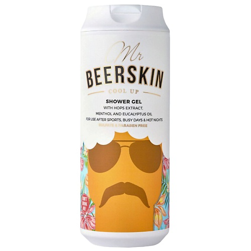 BEERSKIN Гель для душа с пивными экстрактами, освежающий Mr Beerskin Cool Up Shower Gel 440 #1
