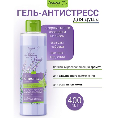 БЕЛИТА-М Гель-антистресс для душа "SPA Land" Economy lines 400 #1