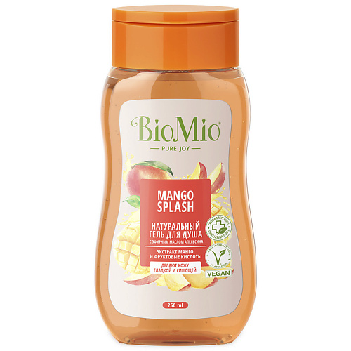 BIO MIO Натуральный гель для душа с экстрактом манго и фруктовыми кислотами Mango Splash 250 #1