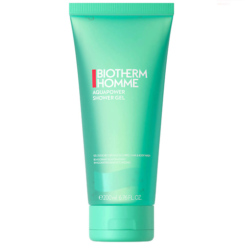 BIOTHERM Увлажняющий гель для душа и шампунь 2-в-1 Homme Aquapower 200 #1