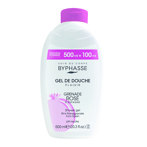 BYPHASSE Гель для душа CARESSE Розовый гранат 600 #1