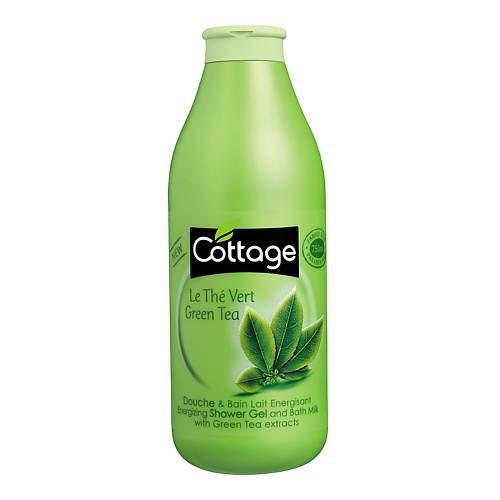 COTTAGE Гель-пена для ванны и душа Зеленый чай Energizing Shower Gel And Bath 750 #1