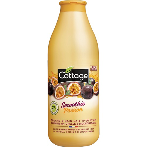 COTTAGE Увлажняющий гель для душа и пена для ванны 2 в 1 Moisturizing Shower Gel & Bath Milk – Smoothie Passion 750 #1