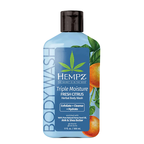 HEMPZ Гель для душа Тройное увлажнение Triple Moisture Fresh Citrus Herbal Body Wash 500 #1
