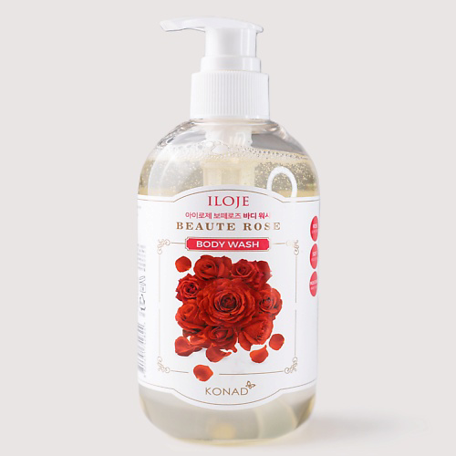 KONAD ILOJE BEAUTE ROSE BODY WASH Гель для душа с дамасской розой 300 #1
